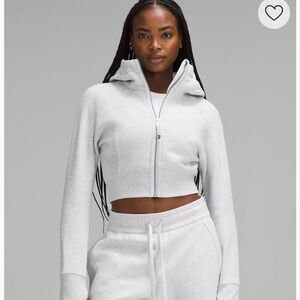 Lululemon scuba full zip cropped hoodie